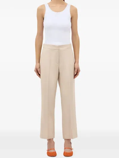Msgm Pocket Trousers In Brown