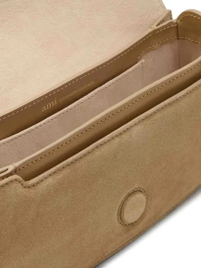 Ami Alexandre Mattiussi Ami Paris Women Suede Shoulder Bag With Logo On The Front In Multi