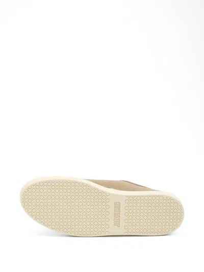 Jacquemus Cotton Low-top Sneakers With Embroidered Logo In Brown