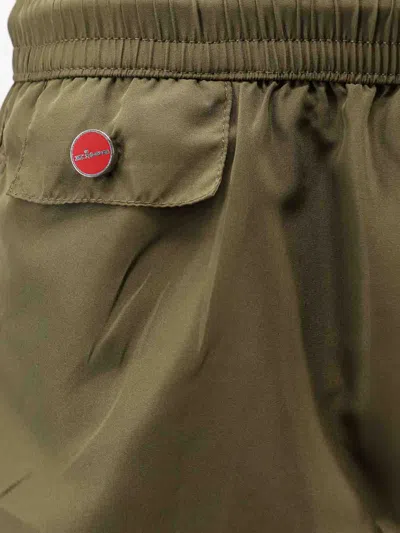 Kiton Drawstring Swimming Trunks In Green