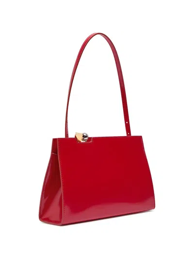Jacquemus Salone Tote Bag In Red Leather In Red