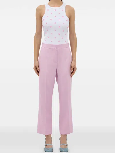 Msgm Pants In Purple