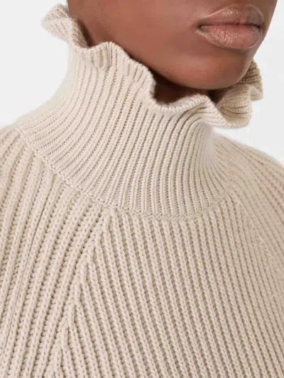 Max Mara Cotton Cordonnet Oversized Jumper In Neutral