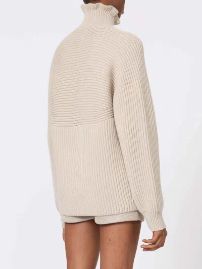 Max Mara Cotton Cordonnet Oversized Jumper In Neutral