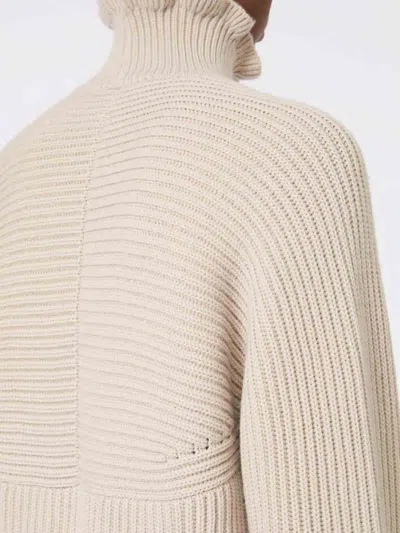 Max Mara Cotton Cordonnet Oversized Jumper In Neutral