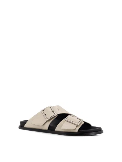 Alohas Adjustable Strap Leather Sandals In Multi
