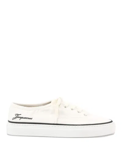 Jacquemus Les Fefe Low Top Sneakers Rubber Sole In White