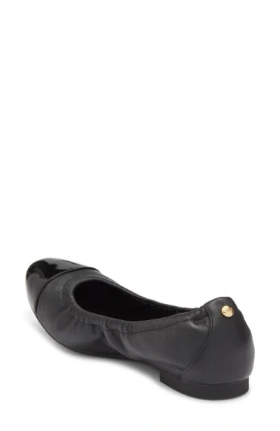 Stuart Weitzman Gabby Foldable Ballet Flat In Black