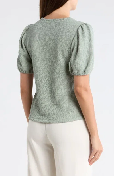Dr2 By Daniel Rainn Rib Textured T-shirt In Green