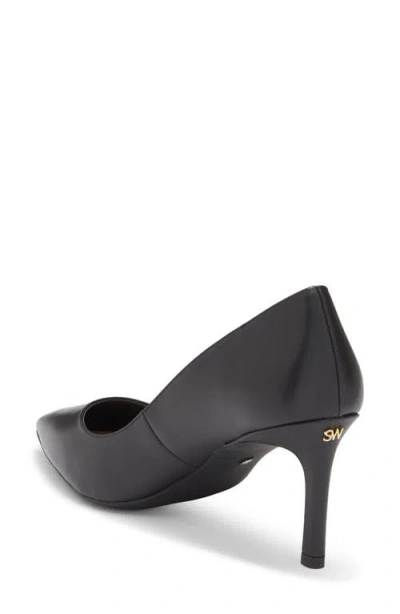 Stuart Weitzman Dancer Pointed Toe Pump In Black