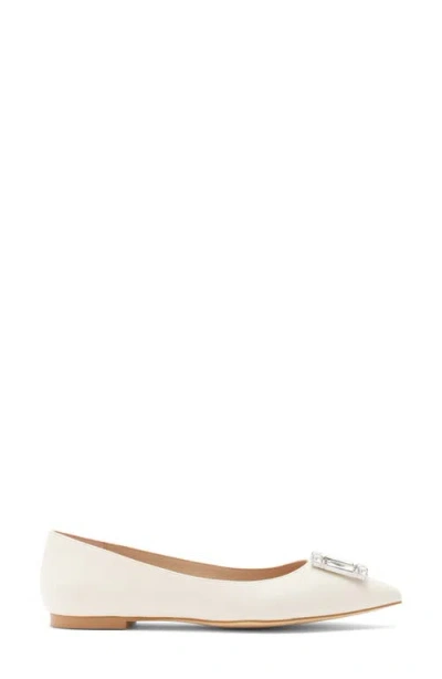 Stuart Weitzman June Flat In White