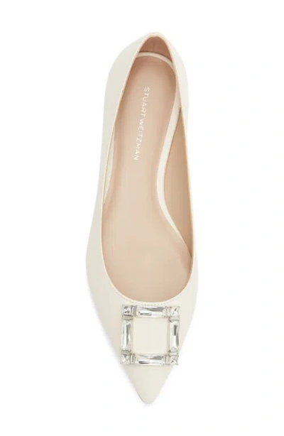 Stuart Weitzman June Flat In White