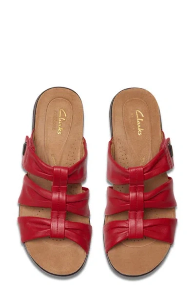 Clarks Kitly Slide In Red
