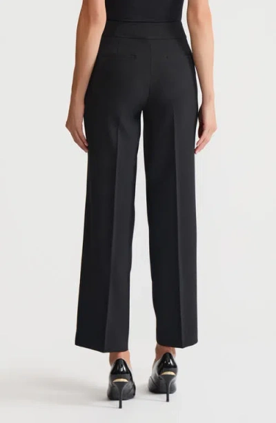 Kasper Extended Button Tab Pants In Black