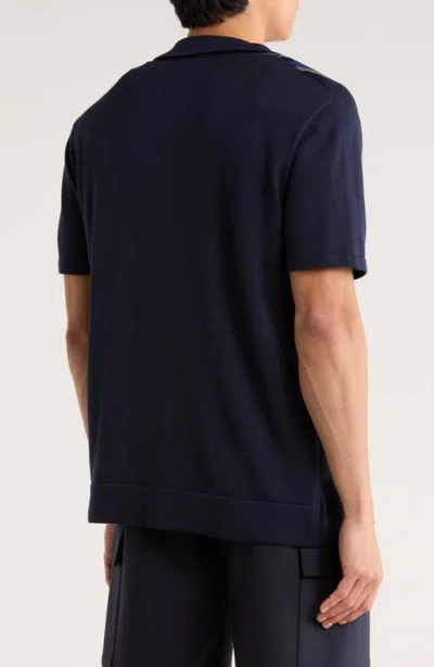 Truth Stripe Camp Shirt In Blue