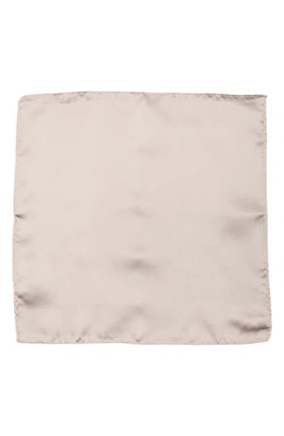 Construct Solid Satin Pocket Square In Pink