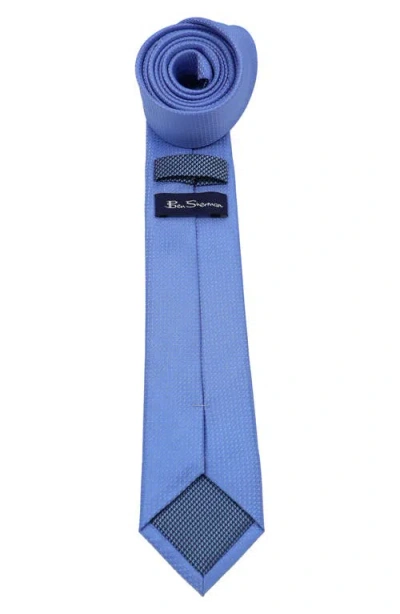 Ben Sherman Textured Solid Tie In Blue
