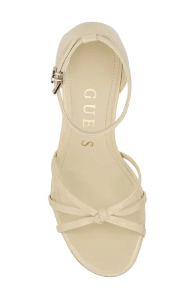 Guess Spring Ankle Strap Sandal In White