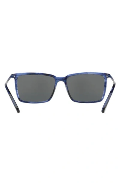 Brooks Brothers 58mm Rectangular Sunglasses In Blue