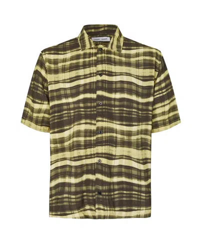 Samsoe & Samsoe Camicia Saayo X Wavy Check In Green