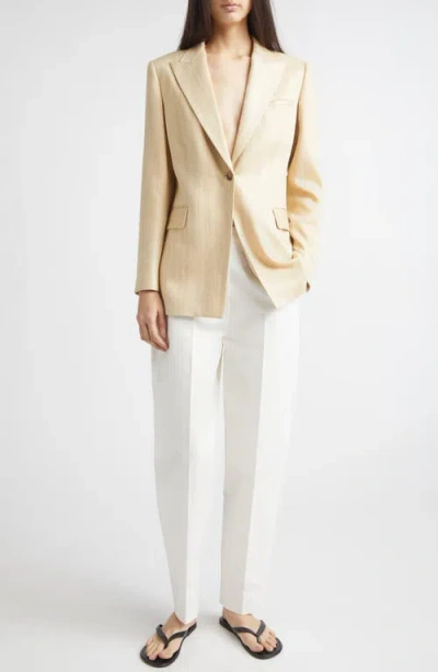 Partow Bow Silk Blend Jacket In Neutral