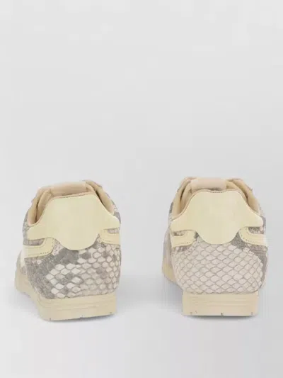 Autry White Grey Windspin Python Sneakers In Neutral