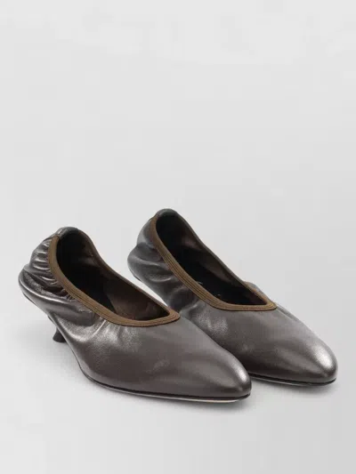 Aeyde Hermia Pumps 35mm Leather Kitten Heel In Black