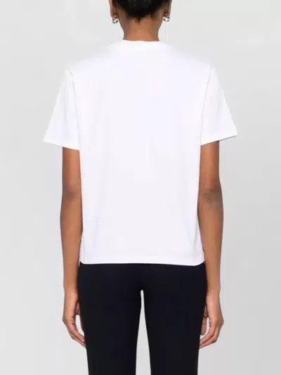 Casablanca Tennis Club Boxy Front Flame Cotton T-shirt In White