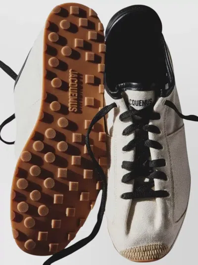 Jacquemus Les Tennis Leather-trimmed Canvas Sneakers In Multi