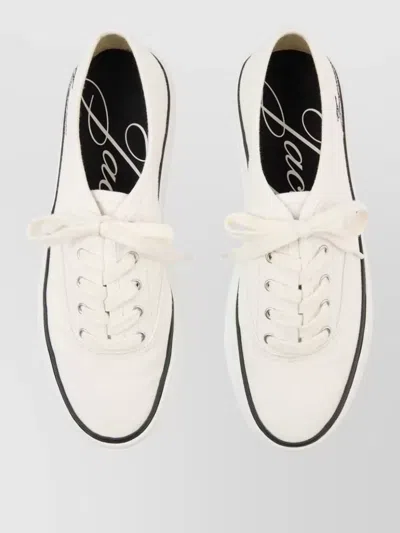 Jacquemus Les Fefe Low Top Sneakers Rubber Sole In White