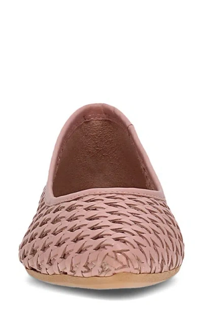 Frye Heather Woven Pointed Toe Flat In Pink
