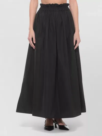 Herno Flared Maxi Skirt Featuring Side Pockets