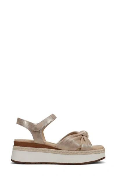 Vaneli Ekon Ankle Strap Platform Sandal In Gold