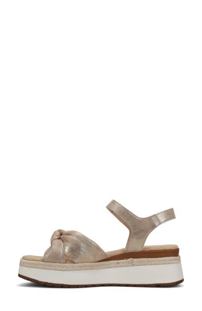 Vaneli Ekon Ankle Strap Platform Sandal In Gold