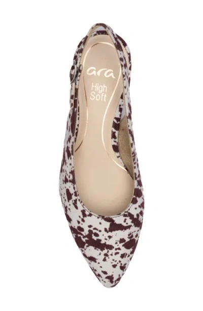 Ara Pixie Slingback Pump In Brown