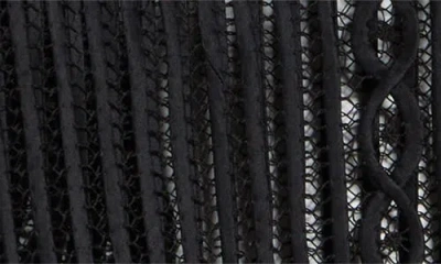 Bode Threadword Silk & Cotton Overshirt In Black