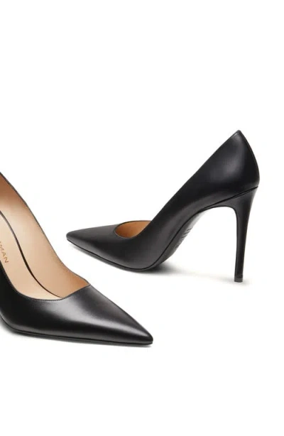 Stuart Weitzman Stuart Power 100 Pointed Toe Pump In Black