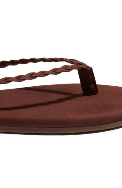Tkees Foundation Matte Flip Flops In Cappuccino In Burgundy