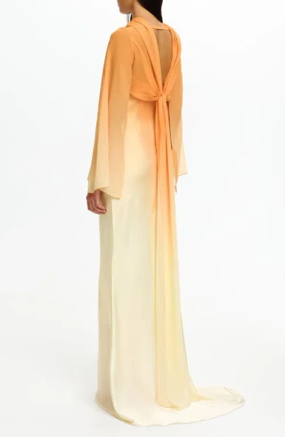 Significant Other Devlyn Long Sleeve Gown In Multi