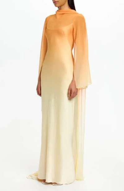 Significant Other Devlyn Long Sleeve Gown In Multi