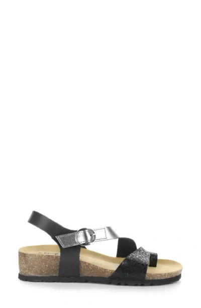 Bos. & Co. Luissa Slingback Platform Wedge Sandal In Multi