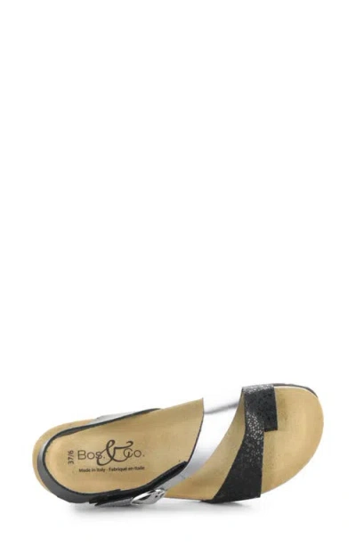 Bos. & Co. Luissa Slingback Platform Wedge Sandal In Multi