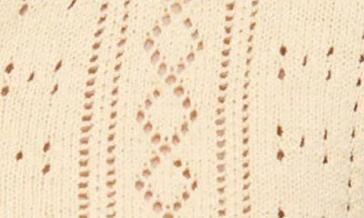 Alex Mill Elle Pointelle Cardigan In Linen Cotton In White