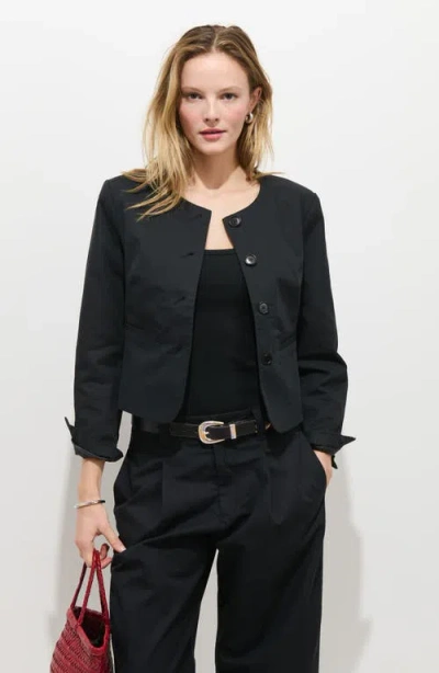 Alex Mill Soho Jacket In Cotton Linen In Black