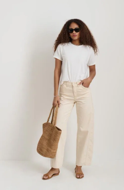 Alex Mill Garcon Linen Blend T-shirt In White