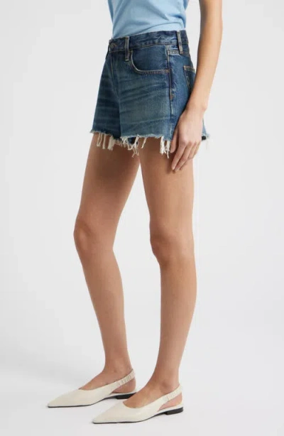 Frame The Hang Short Woman Denim Shorts Blue Size 31 Recycled Cotton