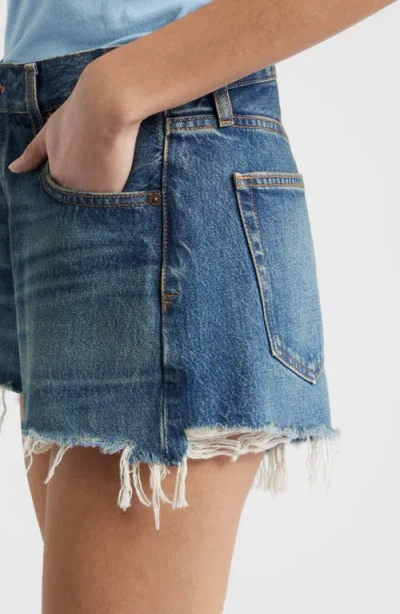 Frame The Hang Short Woman Denim Shorts Blue Size 31 Recycled Cotton