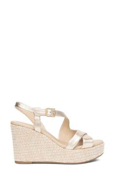 Nerogiardini Slingback Platform Wedge Sandal In Silver