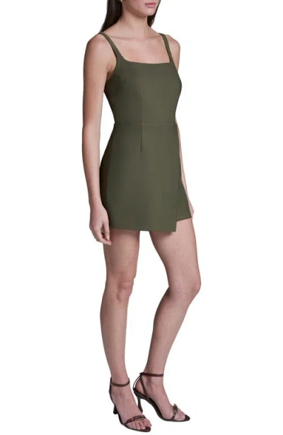 Bcbg Square Neck Romper In Green