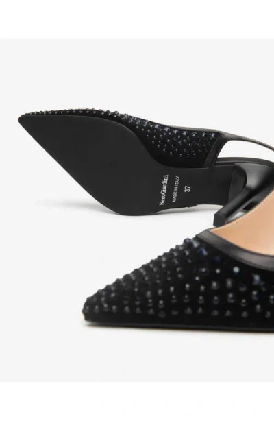 Nerogiardini Embellished Slingback Pointed Toe Pump In Multi